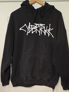 Tesla Cybertruck Hoodie Pullover Sweatshirt Graffiti Men's XL Licensed Rare